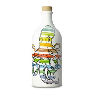 Keramikflasche mit Oktopus